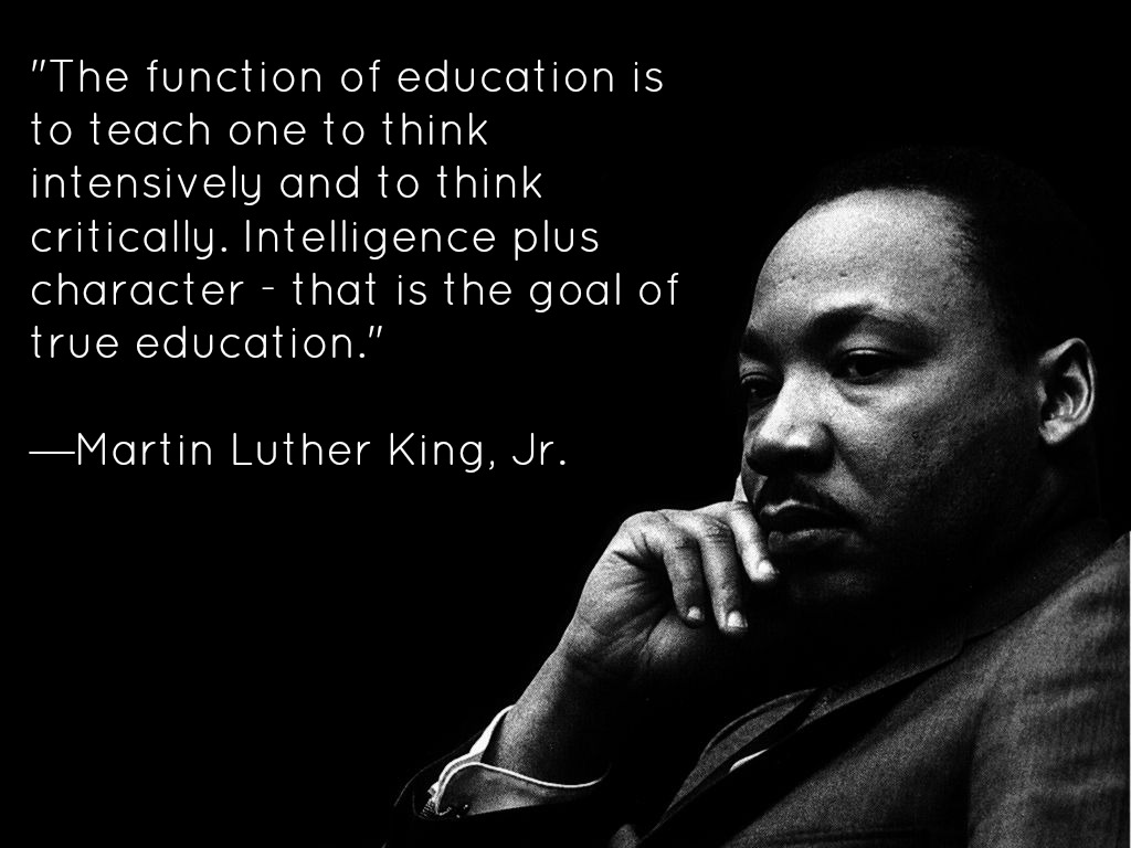MLK on education